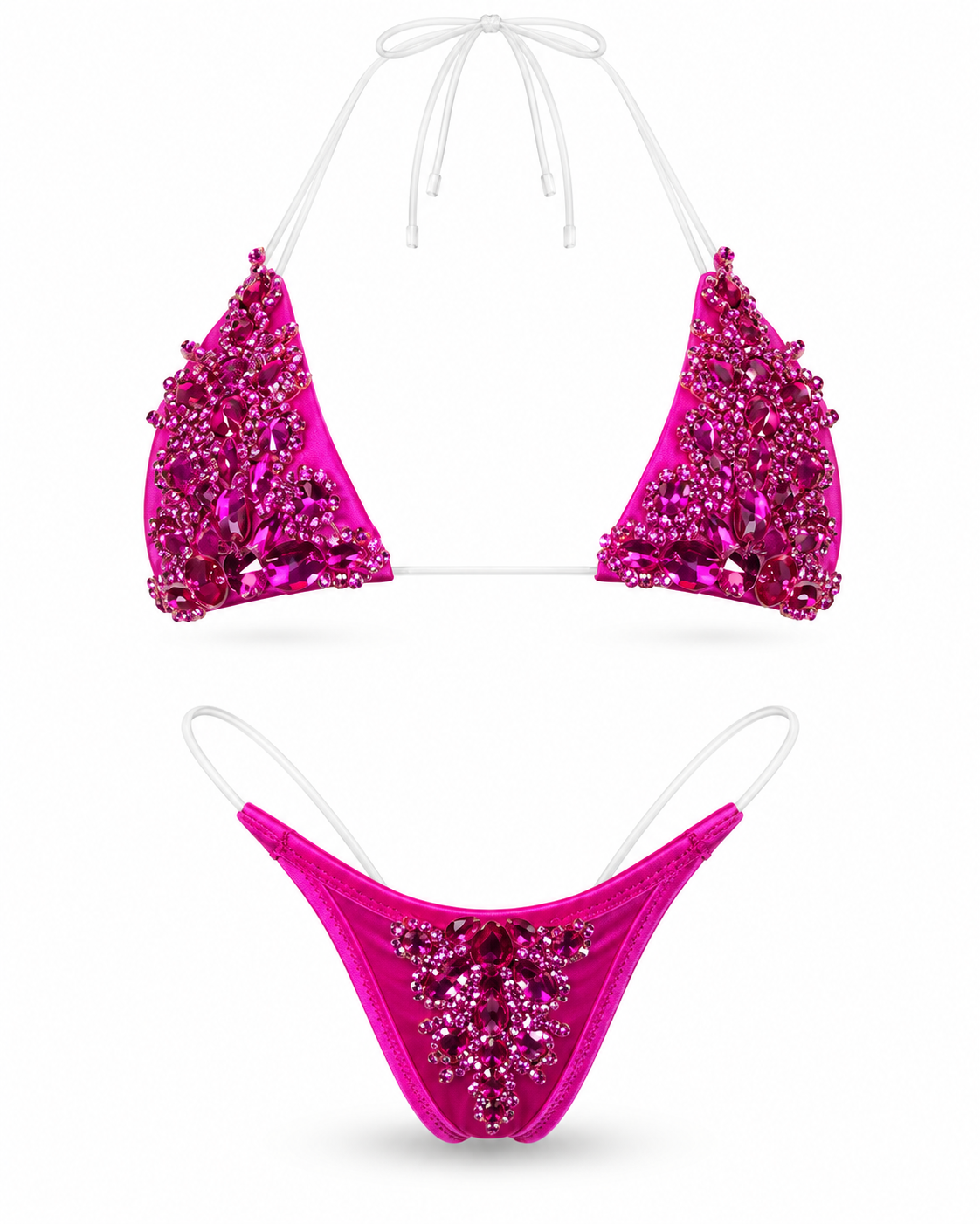 Fuchsia Ice Crystal Bikini Set
